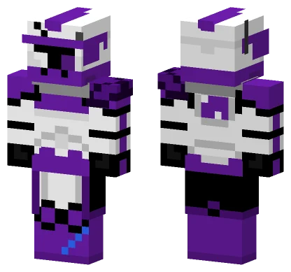 Purple Robot Suit Minecraft skin