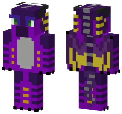 Purple Robot Suit Minecraft skin