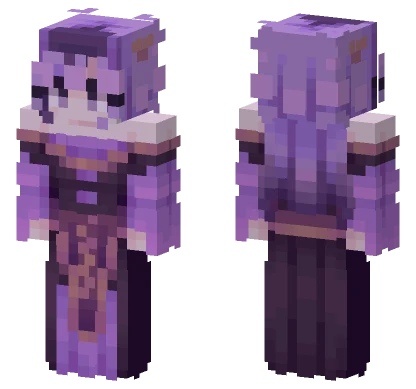Purple Rosy Outfit Minecraft skin