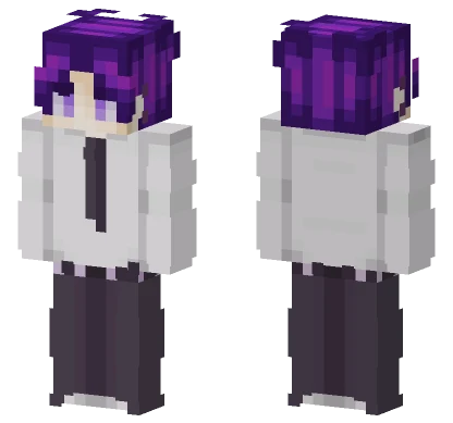 Purple School Boy Minecraft skin