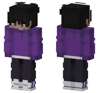 Purple School Uniform Minecraft skin