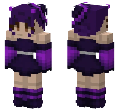 Purple School Uniform Minecraft skin
