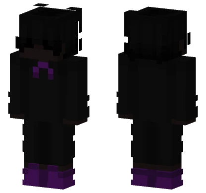 Purple Shadow Boy Minecraft skin