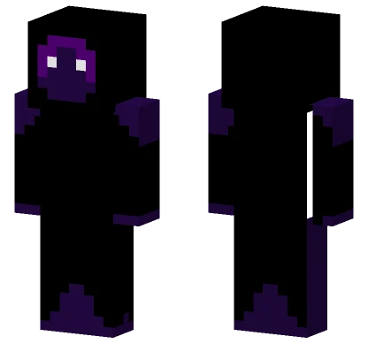 Purple Shadow Figure Minecraft skin