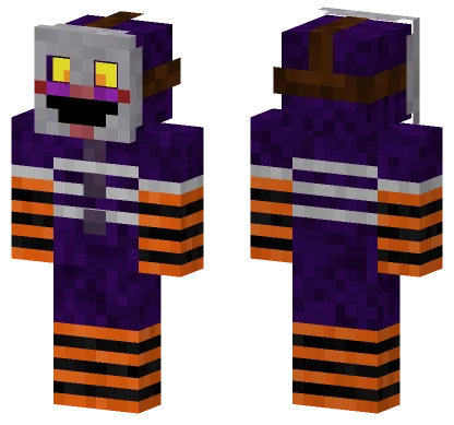 Purple Shadow Figure Minecraft skin