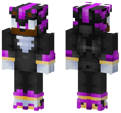 Purple Shadow The Hedgehog Minecraft skin