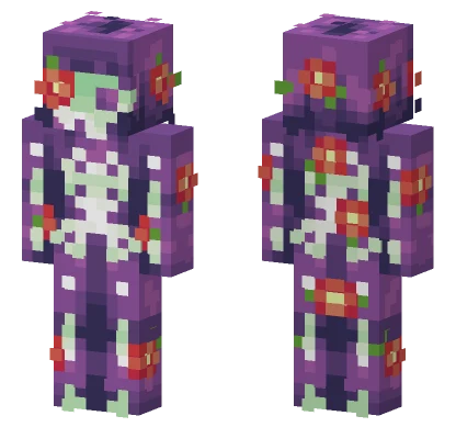 Purple Skeleton Minecraft skin