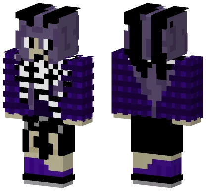 Purple Skeleton Skin Minecraft skin