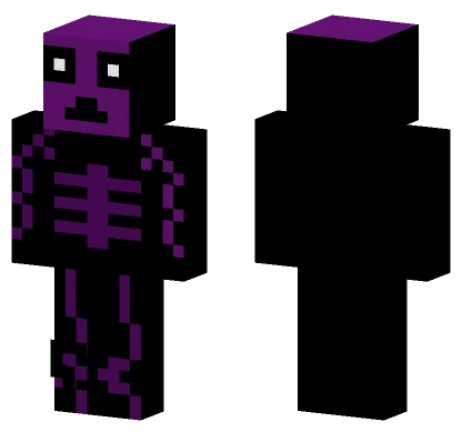 Purple Skull Trooper Minecraft skin