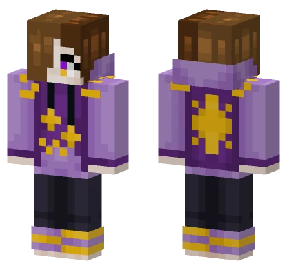 Purple Sparkle Outfit Minecraft skin