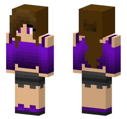 Purple Sporty Outfit Minecraft skin