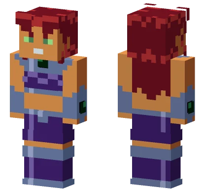Purple Star Warrior Minecraft skin