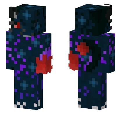 Purple Starry Night Minecraft skin