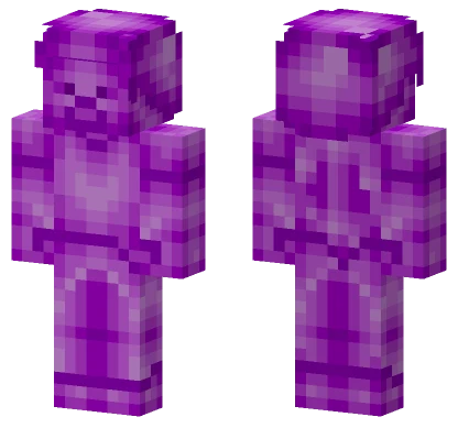 Purple Steve Redish Minecraft skin