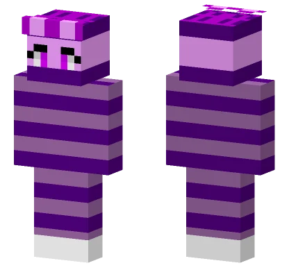 Purple Striped Outfit Minecraft skin