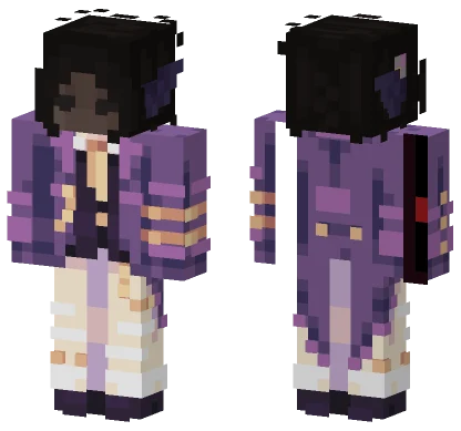 Purple Suit Samurai Minecraft skin