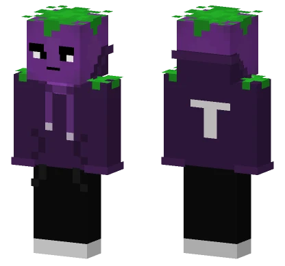 Purple T-Shirt Character Minecraft skin