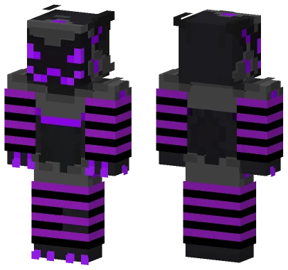 Purple Thigh Highs Femboy Protogen Minecraft skin