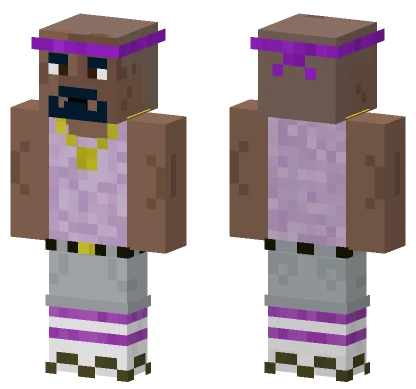 Purple Thug Minecraft skin