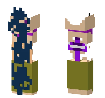 Purple Trimmed Warrior Minecraft skin