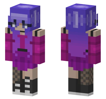 Purple Waves Rce Minecraft skin