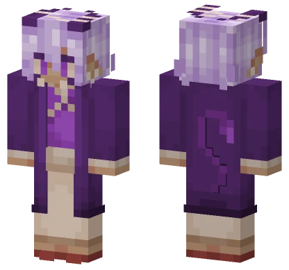 Purple Witch Girl Minecraft skin