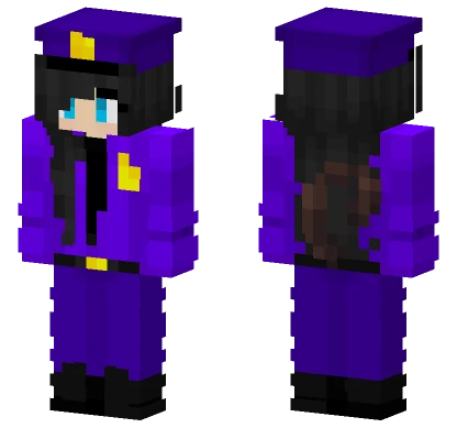 Purple Witch Hat Minecraft skin