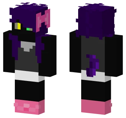 Purple Witch Hat Minecraft skin