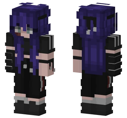 Purple Witch Hat Girl Minecraft skin