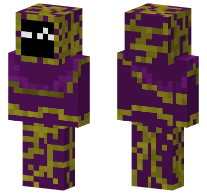 Purple Yellow Camo Minecraft skin