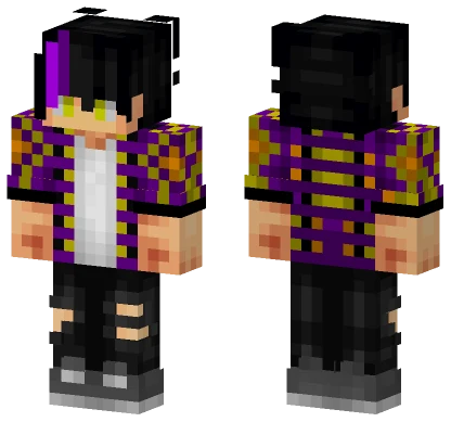 Casual Purple Outfit Minecraft skin
