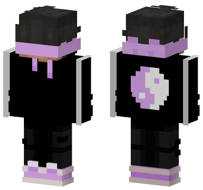 Purple Yin Yang Minecraft skin