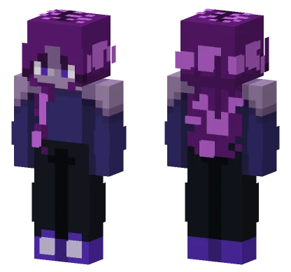 Purpley Dark Rce Minecraft skin