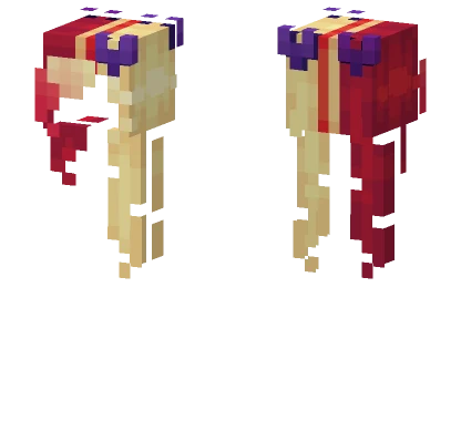 Queen Of Hearts Hair Base Minecraft skin