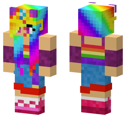 Queen Ultra Rainbow Dash Minecraft skin