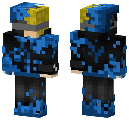 Qzlogan2 Skin Blue Blindfolded Minecraft skin