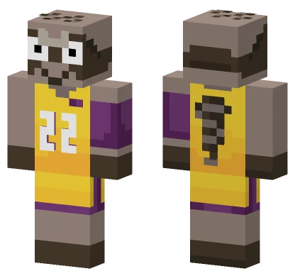 Raccoon Basketball Jersey Minecraft skin