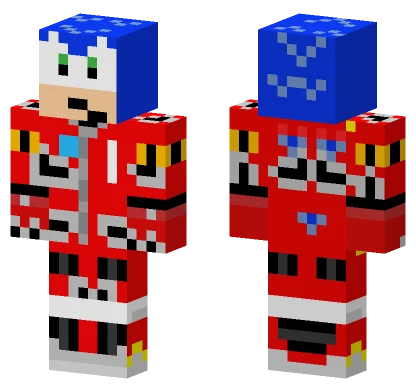 Racesuit Sonic SA2 Minecraft skin