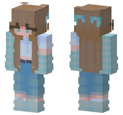 Rachel Blue Outfit Minecraft skin