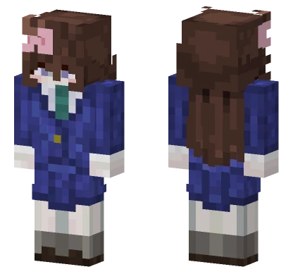Rachel Blue School Uniform Minecraft skin