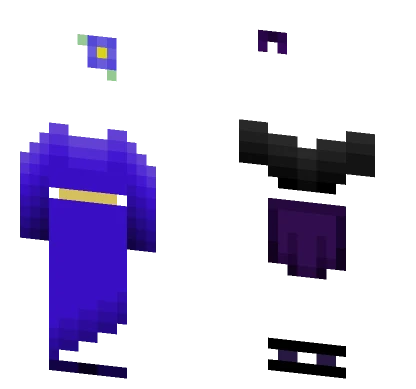 Raffle Blue Outfit Minecraft skin