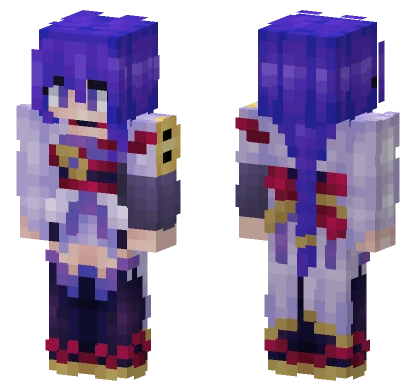 Raiden Shogun Outfit Minecraft skin