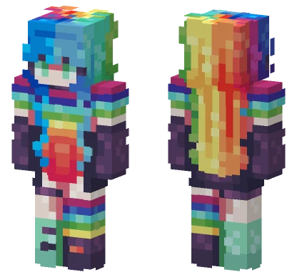 Rainbow Minecraft skin