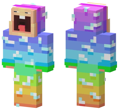 Rainbow Baby Minecraft skin