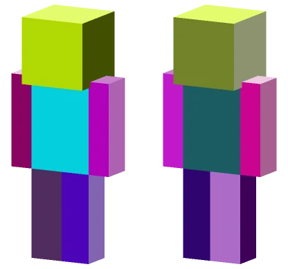 Rainbow Block Suit Minecraft skin