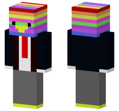 Rainbow Chicken Minecraft skin