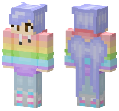 Rainbow Cloud Outfit Minecraft skin