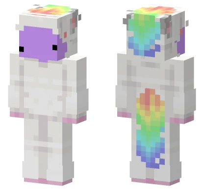 Rainbow Cloud Penguin Minecraft skin
