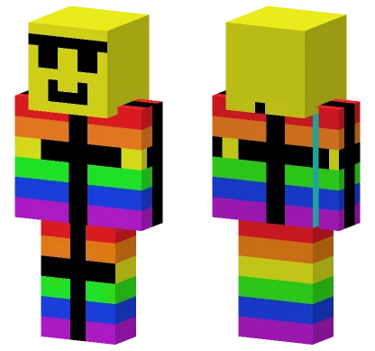 Rainbow Colors Minecraft skin