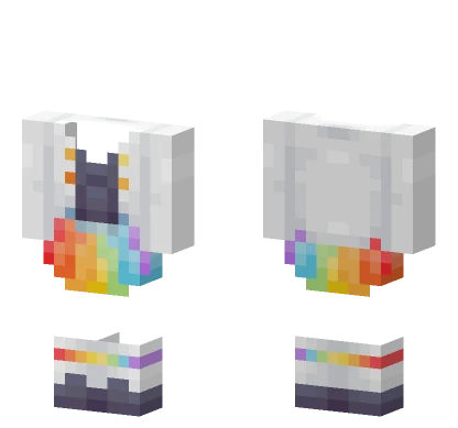 Rainbow Dress Base Minecraft skin